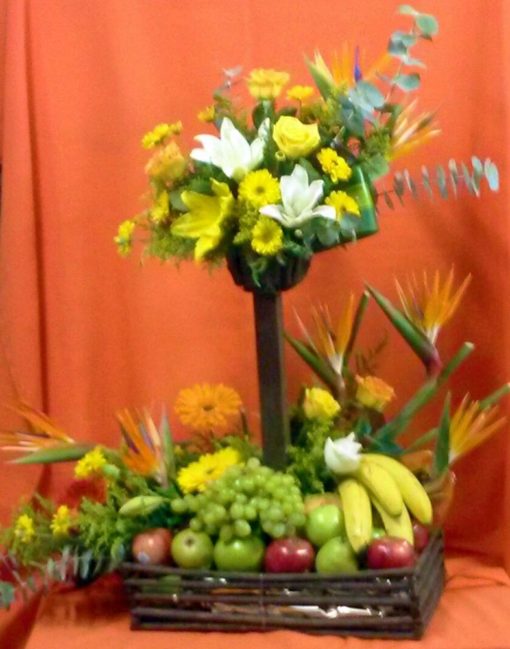 Arreglo Frutal con Aves - Flores, Florería, Floristería