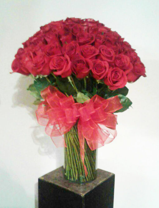 Jarrón con 100 Rosas - Flores, Florería, Floristería