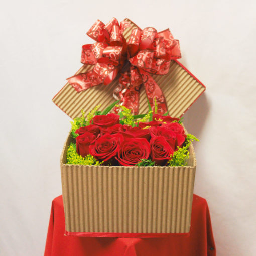 Caja con 12 Rosas - Flores, Florería, Floristería
