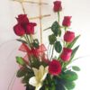 8 Rosas con Lilys - Flores, Florería, Floristería