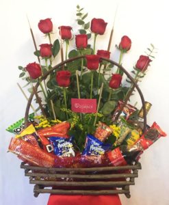 Botanero con Rosas - Flores, Florería, Floristería