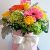 Caja con Rosas, Gerberas y Hortensias - Flores, Florería, Floristería